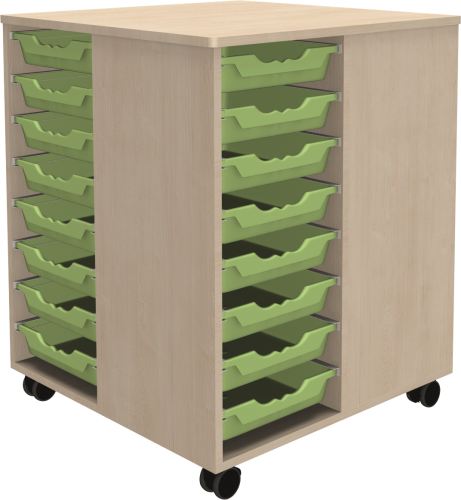 Produkt Bild Spielinsel A-Toll Maxi, mit 32 flachen Ergo Tray Boxen, fahrbar A-TOLLCS-88
