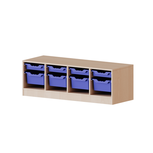 Produkt Bild ErgoTray Regal, vierreihig, 1 Ordnerhöhe - evo180 Serie 