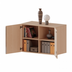 Produktbild Aufsatzschrank für ErgoTray Serie, 2 Ordnerhöhen - Serie evo180 E10552ATM