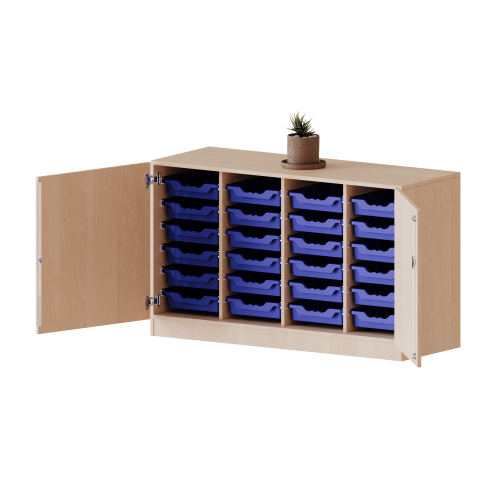 Produkt Bild ErgoTray Schrank, vierreihig, 2 Ordnerhöhen - evo180 Serie 