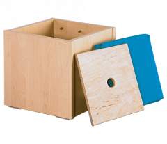 Produktbild Puppenhocker mit Deckel und Polster 119 027 00
