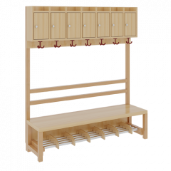 Produktbild Komplettgarderobe mit Ablagen und Türen 1174T40FRF26