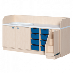 Produktbild Wickelkommode, dreireihig zuzüglich Badewanne WIC 3-19 9 B
