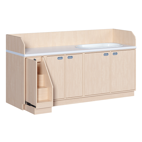 Produkt Bild Wickelkommode, dreireihig zuzüglich Badewanne WIC 3-22 9 B