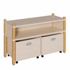 Produktbild Stollen-Regal mit hoher Sockelnische, inklusive 2 Rollk&auml;sten 0606 601 00