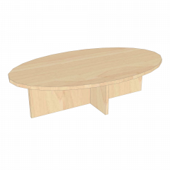 Produktbild Knietisch oval mit Kreuzzarge 112 002 00