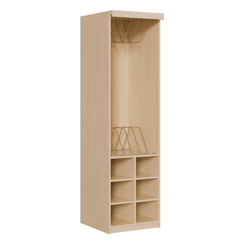 Produkt Bild Liegepolsterregal 227 cm hoch, oben Polster, unten Bettzeugfächer KLP 6 H