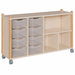 Produktbild fahrbares Regal in Stollenbauweise SCS 4 82RF