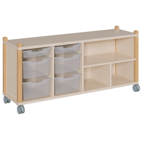 Produkt Bild fahrbares Regal in Stollenbauweise SCS 4 6RF