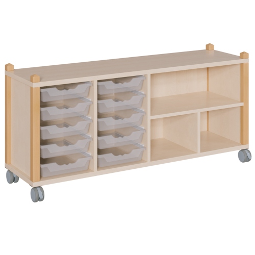 Produkt Bild fahrbares Regal in Stollenbauweise SCS 4 101RF