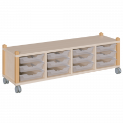 Produktbild fahrbares Regal in Stollenbauweise SCS 4 121F