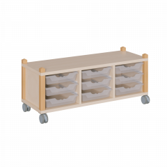 Produktbild fahrbares Regal in Stollenbauweise SCS 3 91F