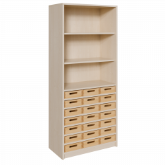 Produktbild Korpus-Regal mit flachen Materialk&auml;sten und offenen F&auml;chern 7818 063 00