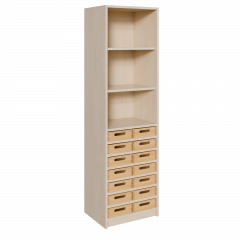 Produktbild Korpus-Regal mit flachen Materialk&auml;sten und offenen F&auml;chern 5218 063 00