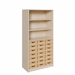 Produktbild Korpus-Regal mit flachen Materialk&auml;sten und offenen F&auml;chern 7816 063 00