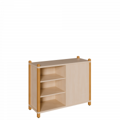 Produktbild Stollen-Regal, Raumteilerregal mit Mittelwand wechselseitig offen 0608 030 00