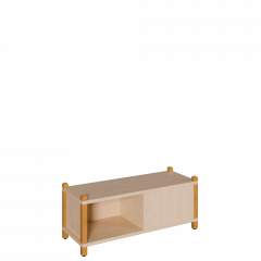 Produktbild Stollen-Regal, Raumteilerregal mit Mittelwand wechselseitig offen 0604 030 00