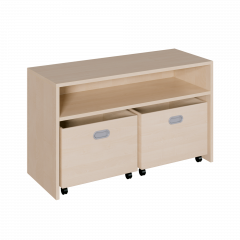 Produktbild Korpus-Regal mit hoher Sockelnische, inkl.2 Rollk&auml;sten 0206 601 00