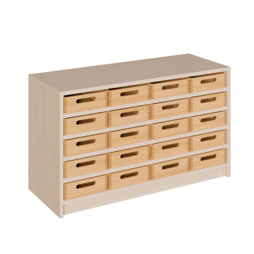 Produkt Bild Korpus-Regal mit flachen Materialk&auml;sten 0206 063 00