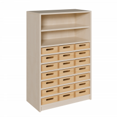 Produktbild Korpus-Regal mit flachen Materialk&auml;sten und offenen F&auml;chern 7812 063 00