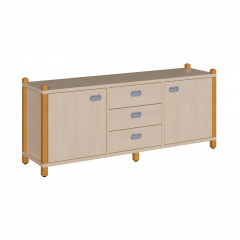 Produktbild Stollen-Raumteilerschrank, dreiteilig 1606 051 00