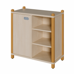 Produktbild Stollen-Schrank mit einseitiger T&uuml;r und 3 offenen F&auml;chern 8208 024 00