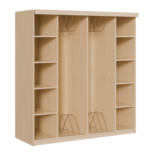 Produkt Bild Liegepolsterregal für 160 cm lange Polster, mit Fächern 