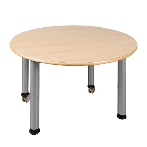 Produkt Bild Fahrbarer runder Tisch, Platte mit Schichtstoff TR100R60 70F