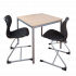 Produkt Bild Quadratischer Tisch, Platte mit Schichtstoff 