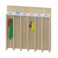 Produktbild Waschraumboard mit Becherleiste und Handtuchfächern 117 470 00