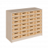 Produkt Bild Regal mit Holzkästen, 2 Ordnerhöhen - Serie evo180 
