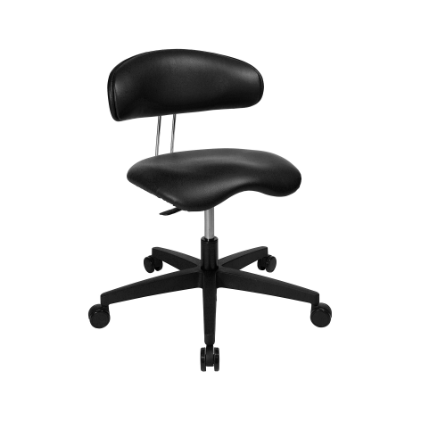 Produkt Bild Erzieherinnenhocker mit Lehne und Sattelsitz EH-S18H