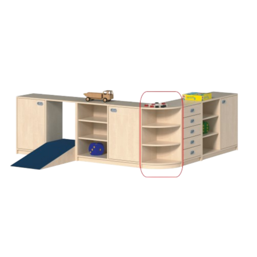 Produkt Bild Viertelkreisregal in Korpusbauweise 4012 032 00