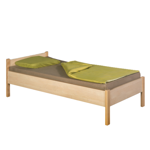 Produkt Bild Einzelbett mit Massivholzstollen I BH 200
