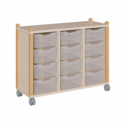 Produktbild fahrbares Regal in Stollenbauweise 