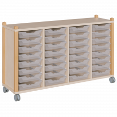 Produktbild fahrbares Regal in Stollenbauweise 