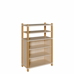 Produktbild Stollen-Regal mit 4 F&auml;chern 