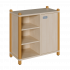 Produkt Bild Stollen-Schrank mit einseitiger T&uuml;r und 3 offenen F&auml;chern 