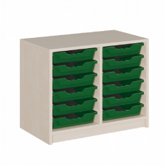 Produktbild Regal mit ErgoTray-Boxen in Korpusbauweise 7006 071 00