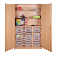 Produktbild Werkschrank mit ErgoTray-Boxen und 2 Einlegeb&ouml;den 