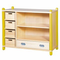 Produktbild Stollen-Schrank mit 1 Dekorschub, 4 Materialk&auml;sten und Regalbereich 0608 066 00