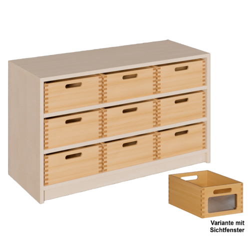 Produkt Bild Korpus-Regal mit breiten Materialk&auml;sten 0206 065 00