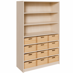 Produktbild Korpus-Regal mit Materialk&auml;sten und offenen F&auml;chern 0216 064 00