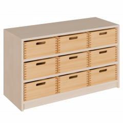 Produktbild Korpus-Regal mit breiten Materialk&auml;sten 0206 064 00