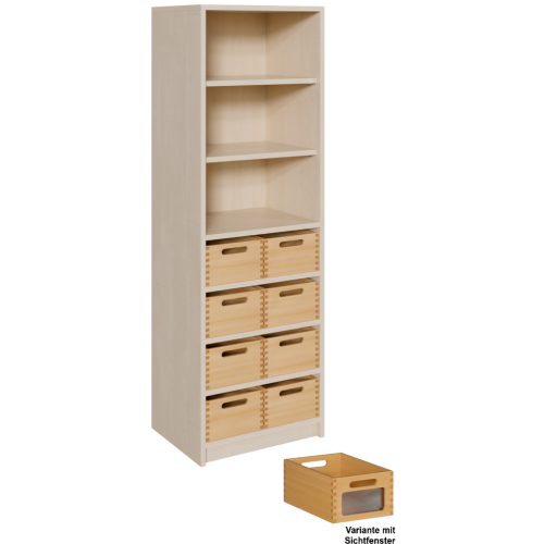 Produkt Bild Korpus-Regal mit Materialk&auml;sten und offenen F&auml;chern 5216 062 00