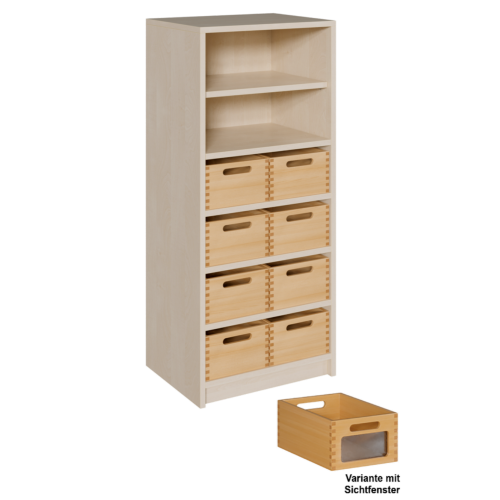 Produkt Bild Korpus-Regal mit Materialk&auml;sten und offenen F&auml;chern 5212 062 00
