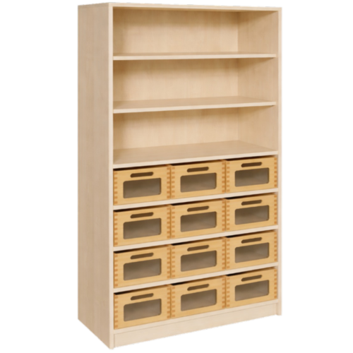 Produkt Bild Korpus-Regal mit Materialk&auml;sten und offenen F&auml;chern 0216 065 00