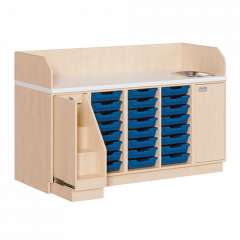 Produktbild Wickelkommode, vierreihig zuz&uuml;glich Waschbecken 
