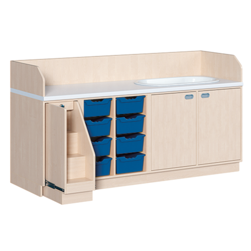 Produkt Bild Wickelkommode, dreireihig zuz&uuml;glich Badewanne 