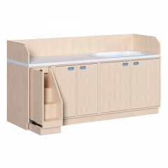 Produktbild Wickelkommode, dreireihig zuz&uuml;glich Badewanne 